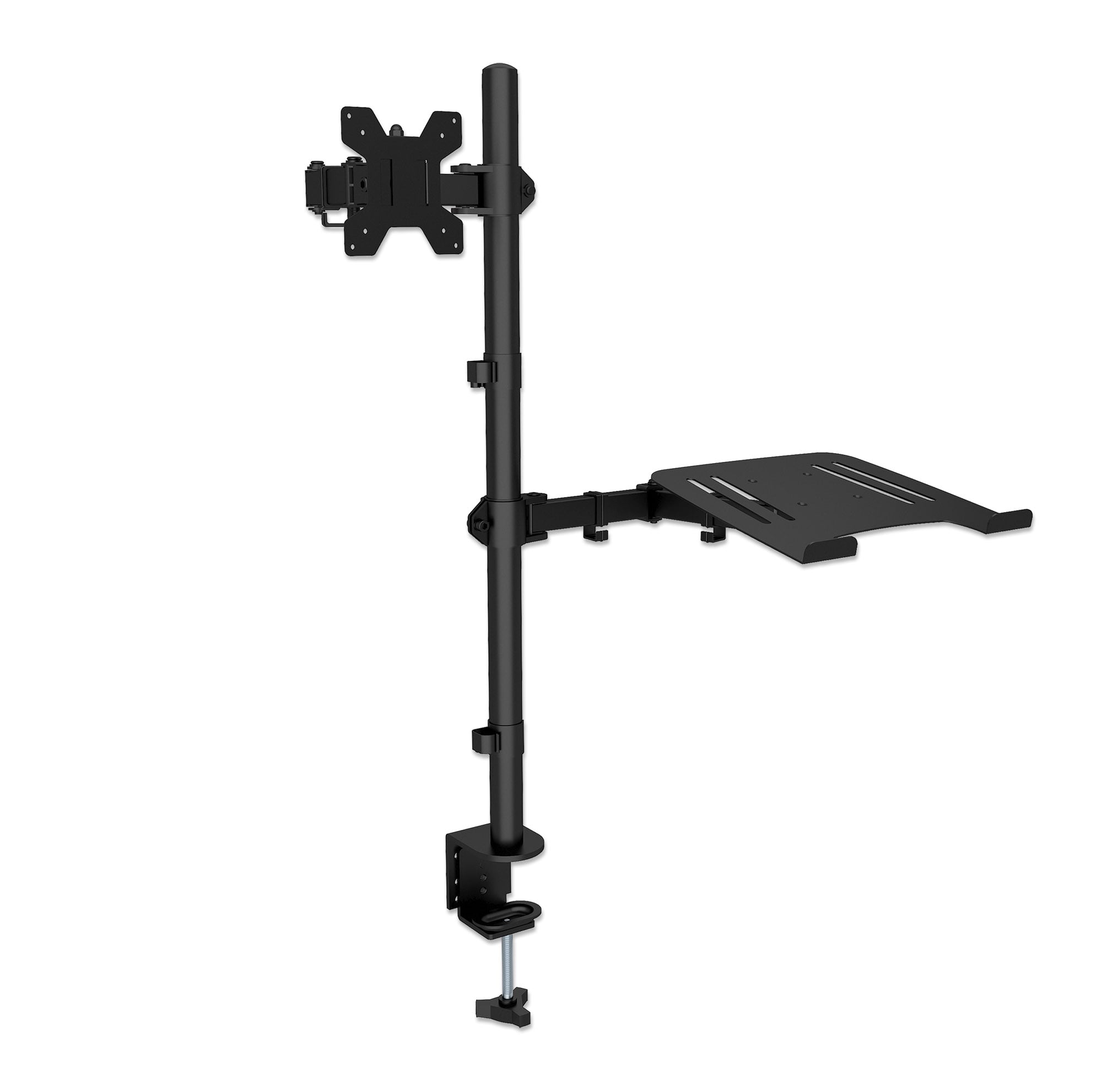 Supporto da Scrivania Braccio per Monitor 13-32'' e Mensola per Laptop - Manhattan ICA-LCD NTB136