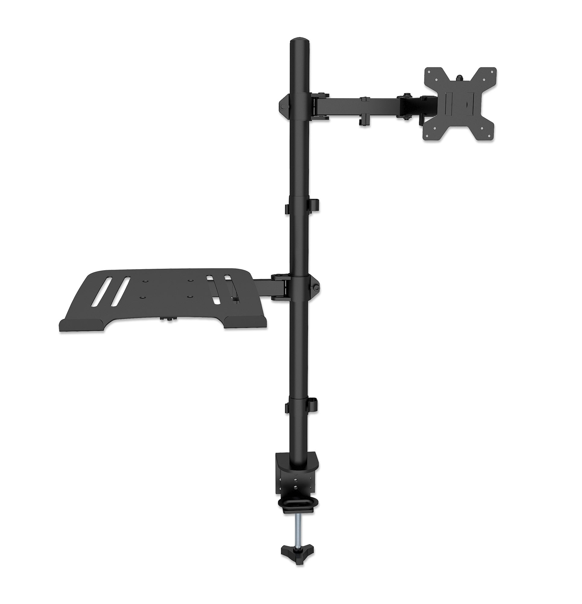 Supporto da Scrivania Braccio per Monitor 13-32'' e Mensola per Laptop - Manhattan ICA-LCD NTB136