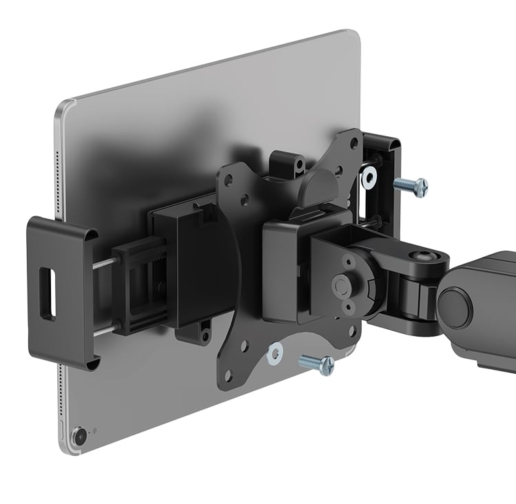 Supporto a Pinza VESA 75x75 per Smartphone e Tablet 4,7''-15'' 1kg max. Nero - Logilink ICA-LCD TABBK