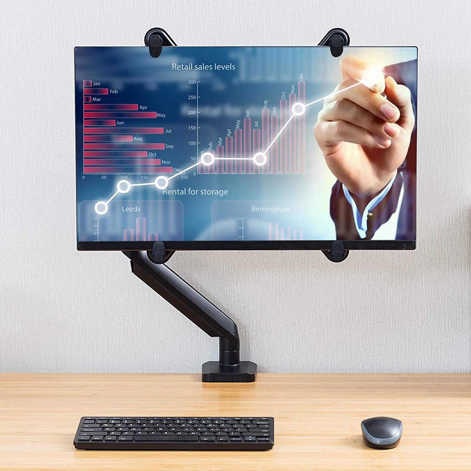 Kit Adattatore di Montaggio Non VESA per Monitor 13-27'' - Techly NP ICA-LCD VESA-M100