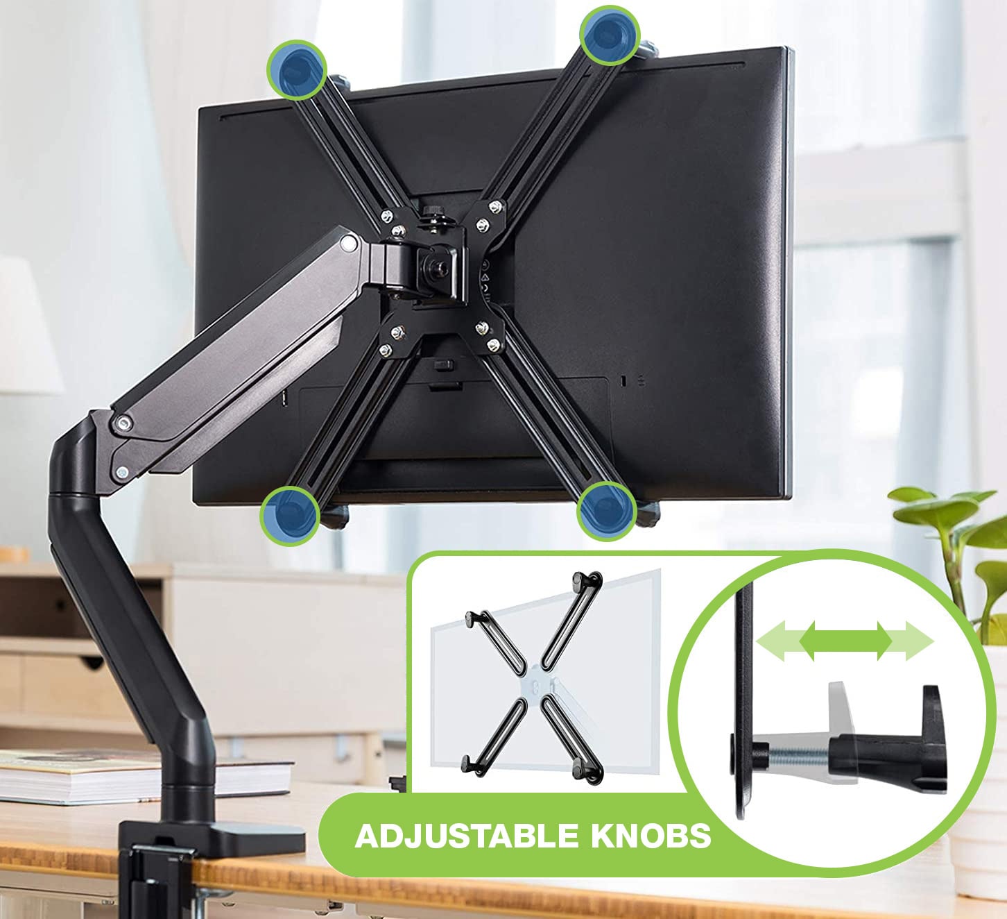 Kit Adattatore di Montaggio Non VESA per Monitor 13-27'' - Techly NP ICA-LCD VESA-M100
