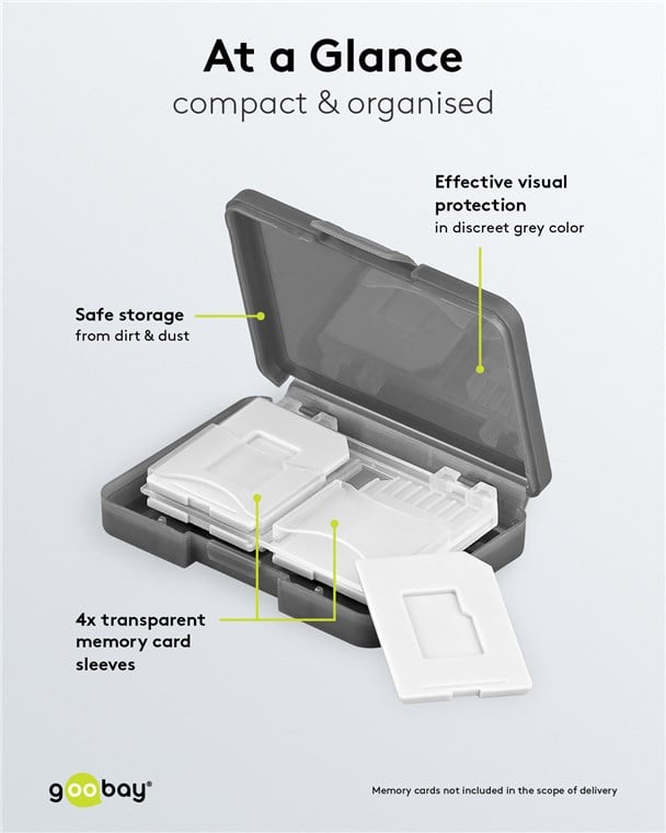 Custodia Memory Card SD - Goobay ICA-MEM-SD4