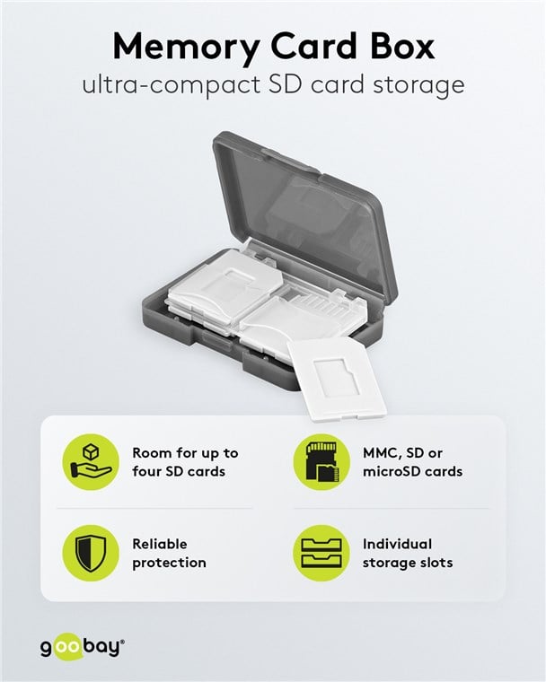 Custodia Memory Card SD - Goobay ICA-MEM-SD4