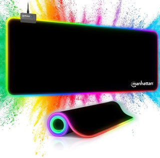 Tappetino Mouse Gaming XXL Illuminazione LED Effetti Luce RGB - Manhattan ICA-MP GAMEXL-RGB