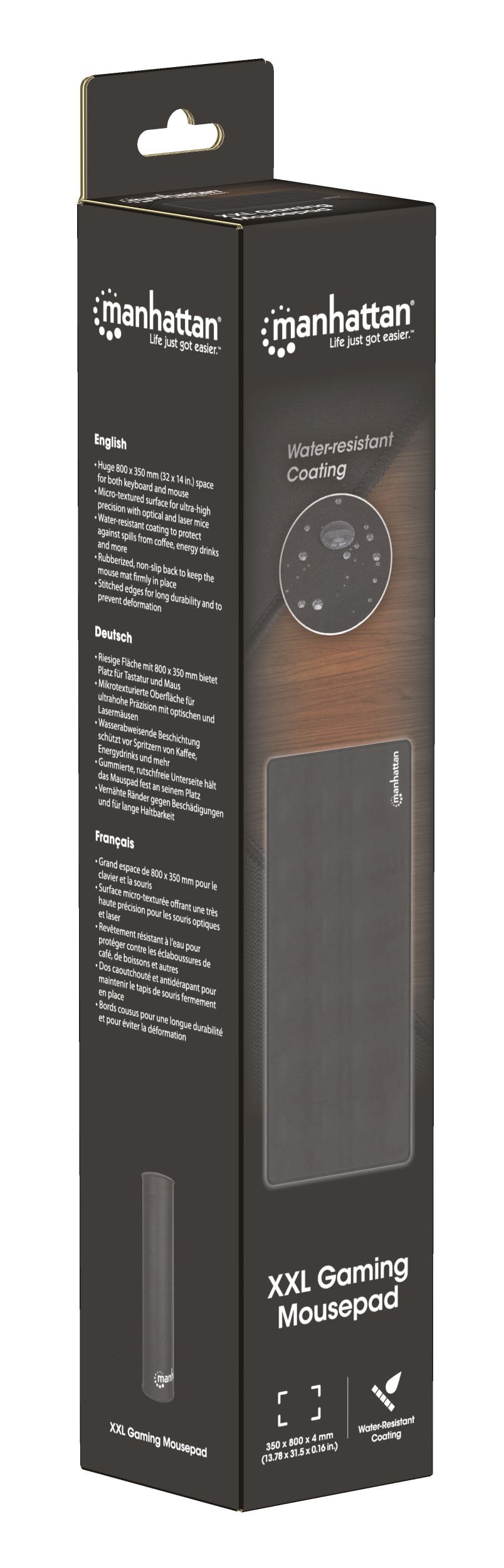 Tappetino Mouse Gaming XXL Standard Nero - Manhattan ICA-MP GAMEXL