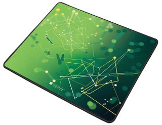 Tappetino Gaming Antiscivolo XL 450x400 mm Verde - Techly ICA-MP GLASS1