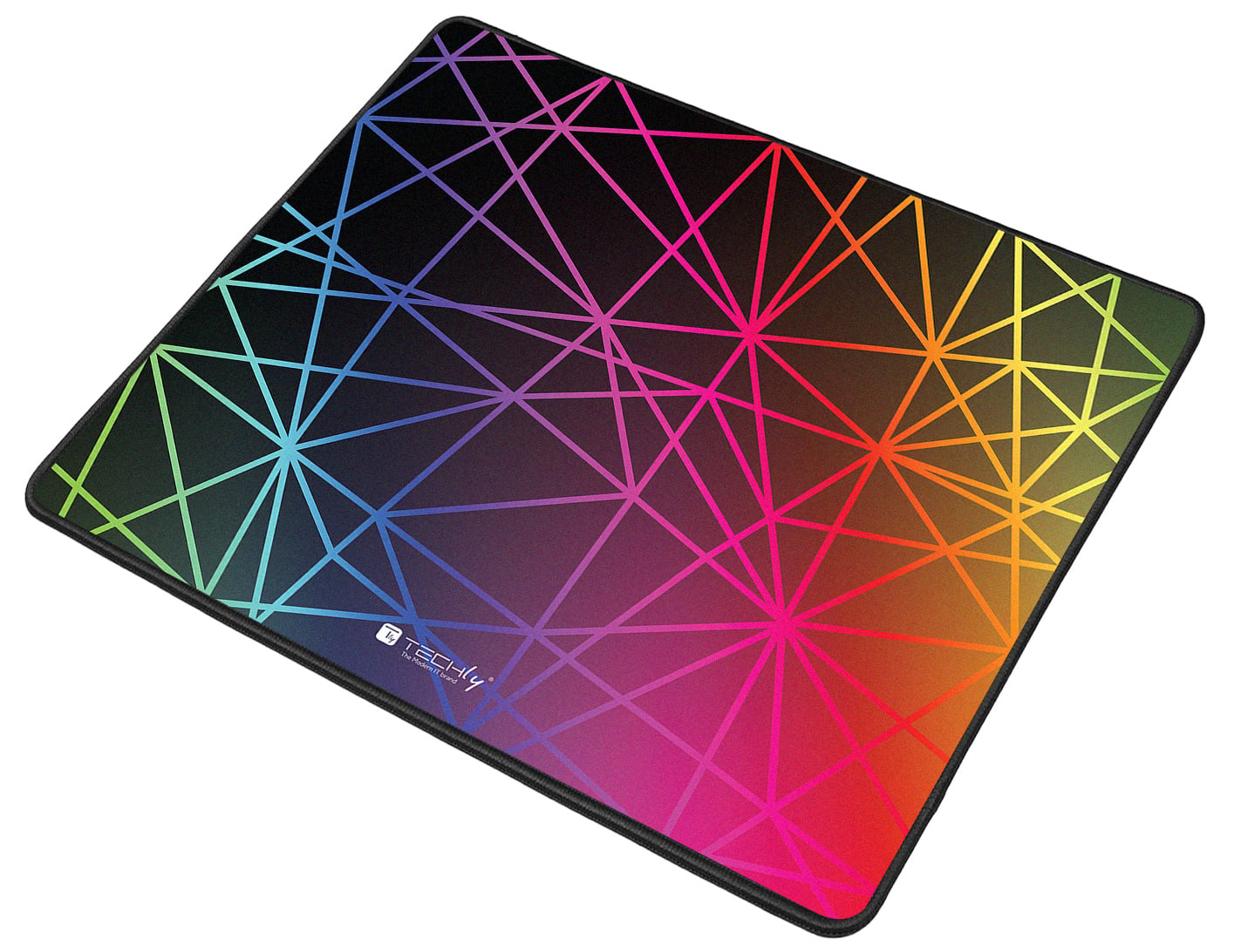 Tappetino Gaming Antiscivolo XL 450 x 400 mm Multicolor - Techly ICA-MP GLASS2