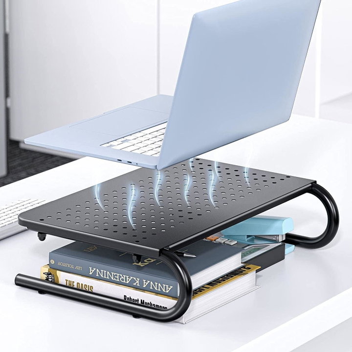 Stand supporto da scrivania per monitor notebook in metallo 370mm nero - Logilink ICA-MS 059