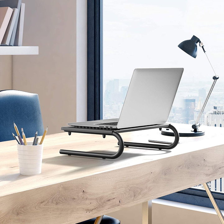 Stand supporto da scrivania per monitor notebook in metallo 370mm nero - Logilink ICA-MS 059