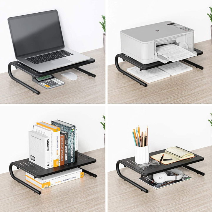 Stand supporto da scrivania per monitor notebook in metallo 370mm nero - Logilink ICA-MS 059