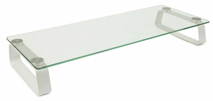 Stand da Scrivania per Monitor/Notebook in Vetro Trasparente - Logilink ICA-MS 062
