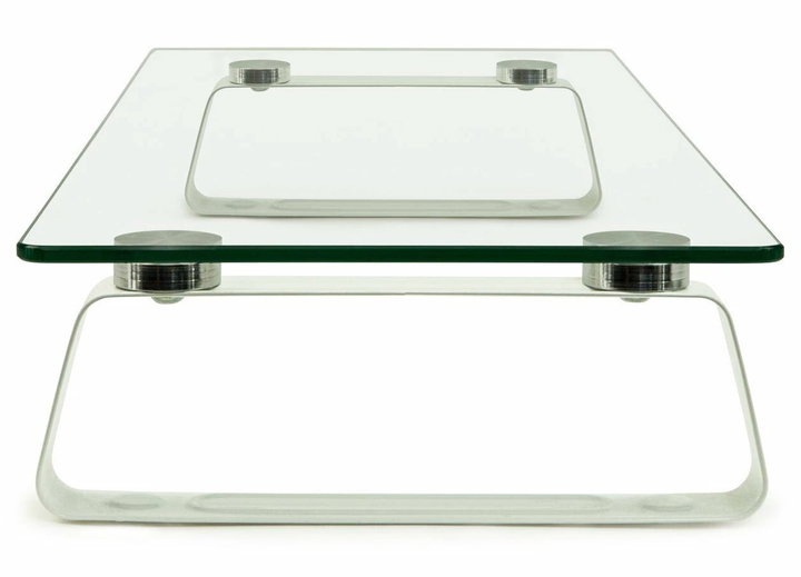 Stand da Scrivania per Monitor/Notebook in Vetro Trasparente - Logilink ICA-MS 062