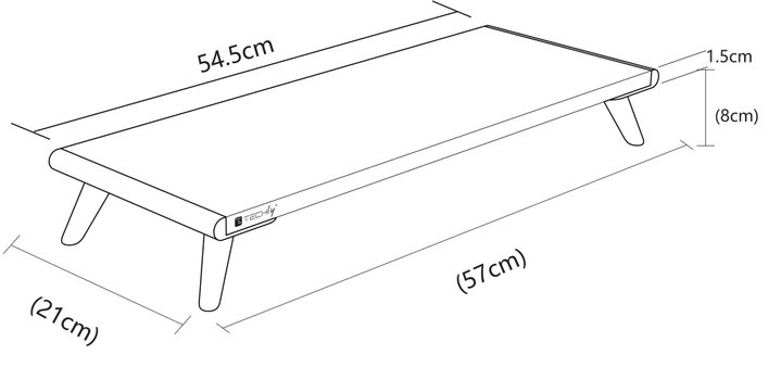 Supporto per Monitor Universale ed Ergonomico - Techly ICA-MS 389