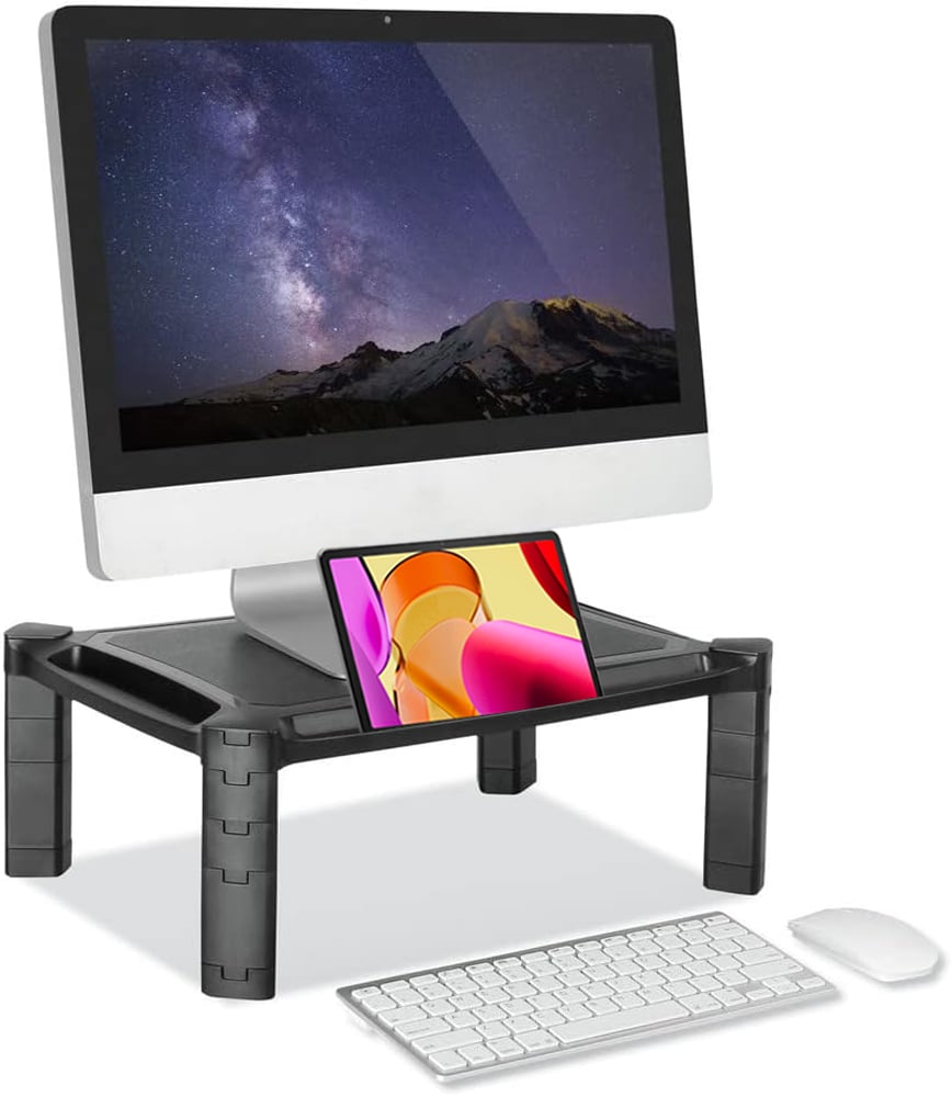 Desktop Support Monitor Notebook with Adjustable Height - Techly ICA-MS 401