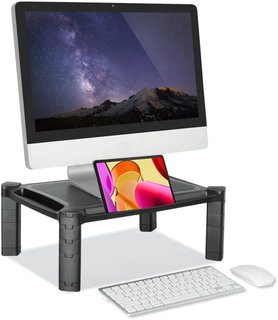 Desktop Support Monitor Notebook with Adjustable Height - Techly ICA-MS 401