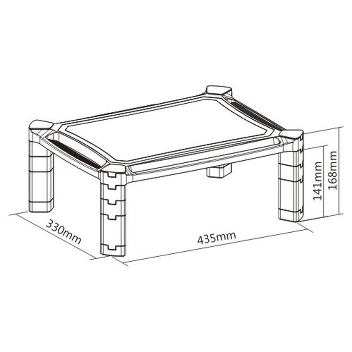 Supporto da Scrivania Monitor Notebook con Altezza Regolabile - Techly ICA-MS 401