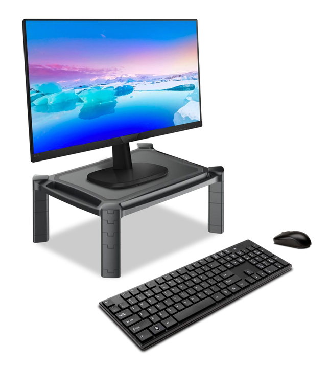 Supporto da Scrivania Monitor Notebook con Altezza Regolabile - Techly ICA-MS 401