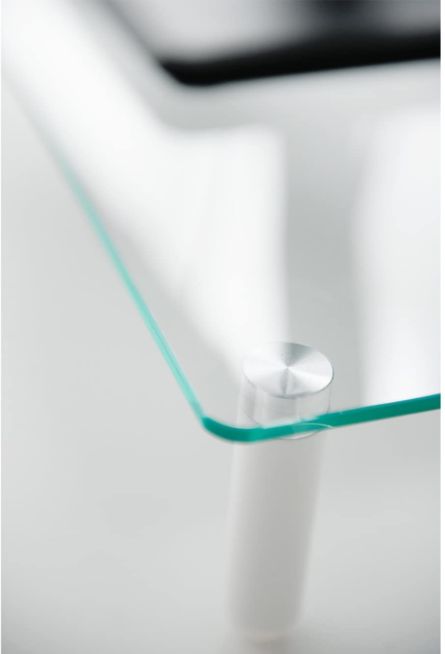 Universal Transparent Glass Shelf for Monitor and Laptop - Techly ICA-MS 461