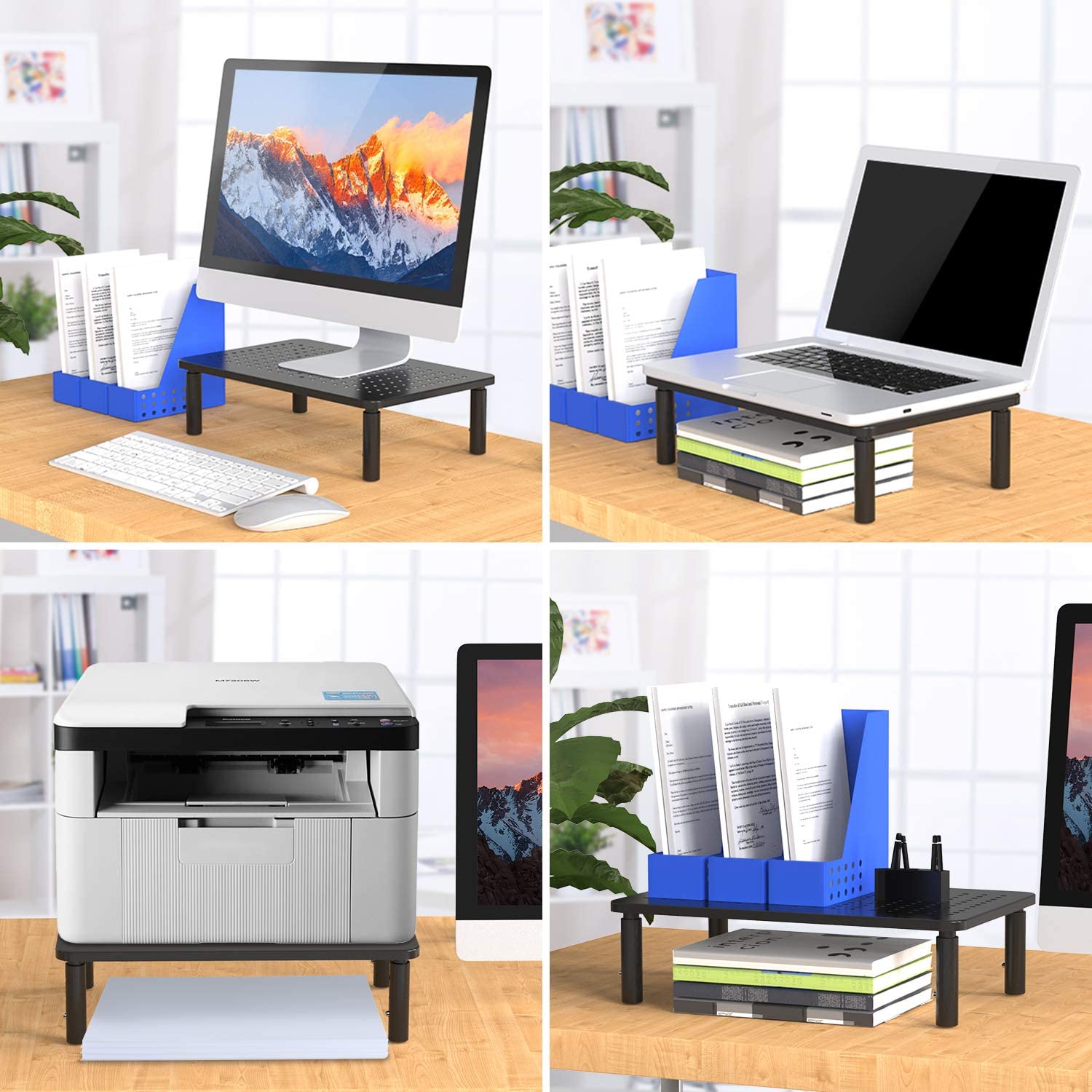 Support for ergonomic 3 Adjustable Monitor Heights - Techly ICA-MS 481