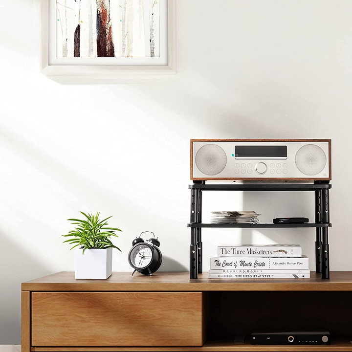 Supporto da Scrivania Ergonomico Regolabile in Altezza Metallo Nero - Techly ICA-MS 481