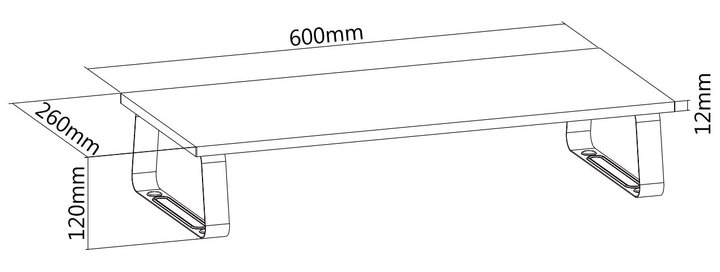 Stand Supporto di Rialzo per Monitor Laptop da Scrivania - Techly ICA-MS 600TY