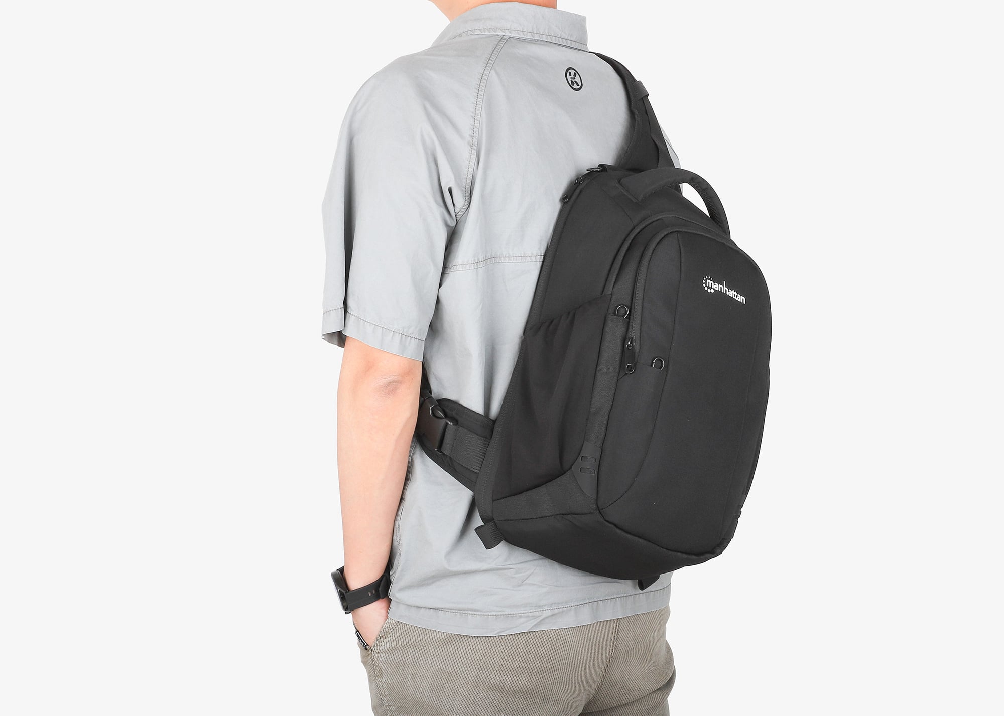 Borsa a Tracolla Monospalla per Laptop 13.3'' Amsterdam Antifurto - Manhattan ICA-NB 578