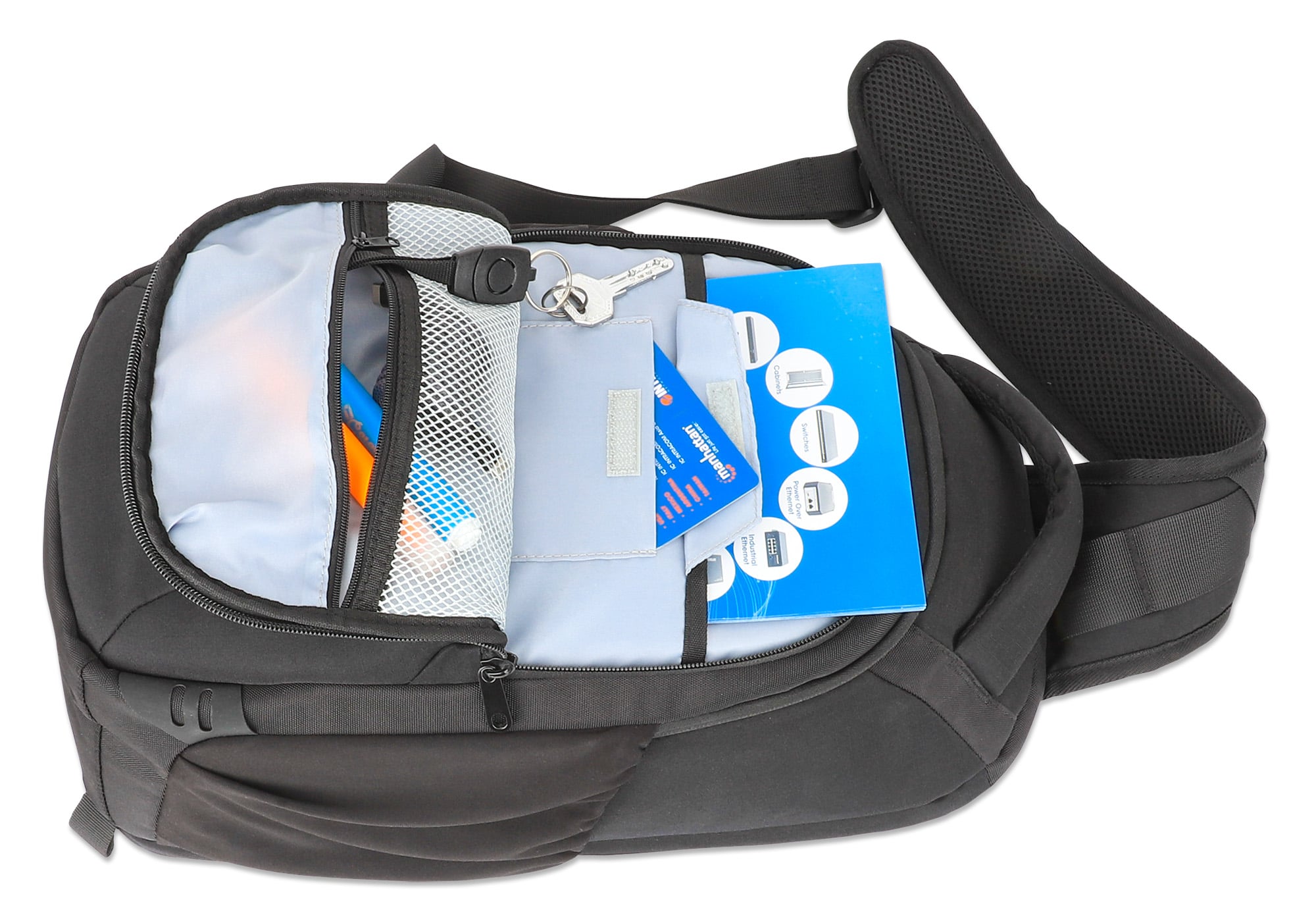 Borsa a Tracolla Monospalla per Laptop 13.3'' Amsterdam Antifurto - Manhattan ICA-NB 578