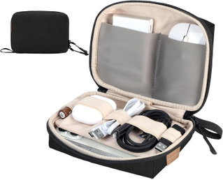 Borsa Organizer Compatta per Accessori, Nero - Techly ICA-NB PUNCH18BK