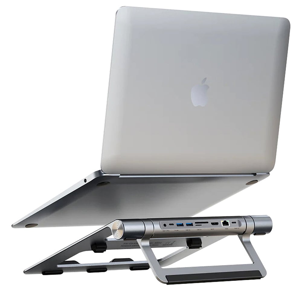 Docking Station USB-C™ 9 in 1 Hub USB3.1 Stand per Notebook Pieghevole - Techly ICA-NTB DOCK91