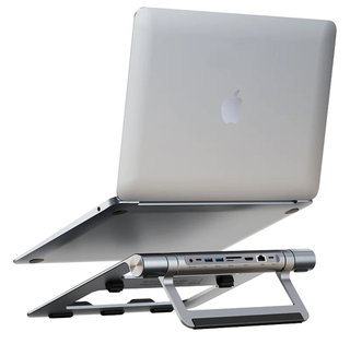 Docking Station USB-C 9 in 1 Hub USB 3.2 Stand for Folding Notebook - Techly ICA-NTB DOCK 91
