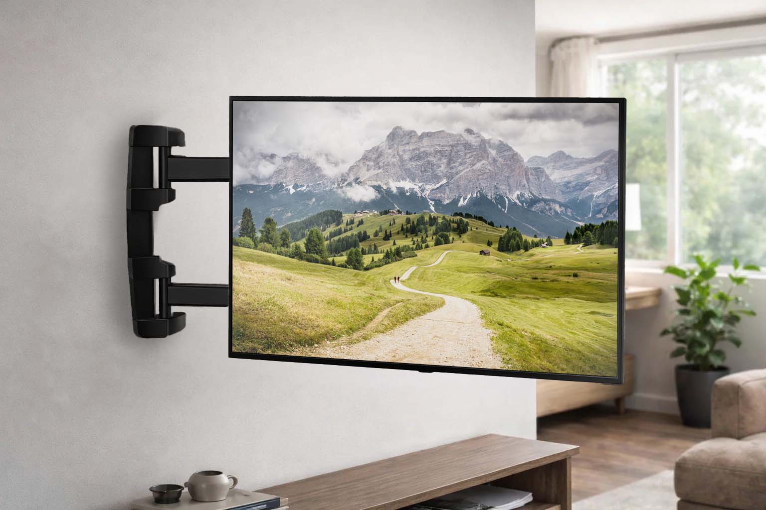 Supporto TV Universale da Parete Orientabile per TV 26-60'' - Techly ICA-PLB 042