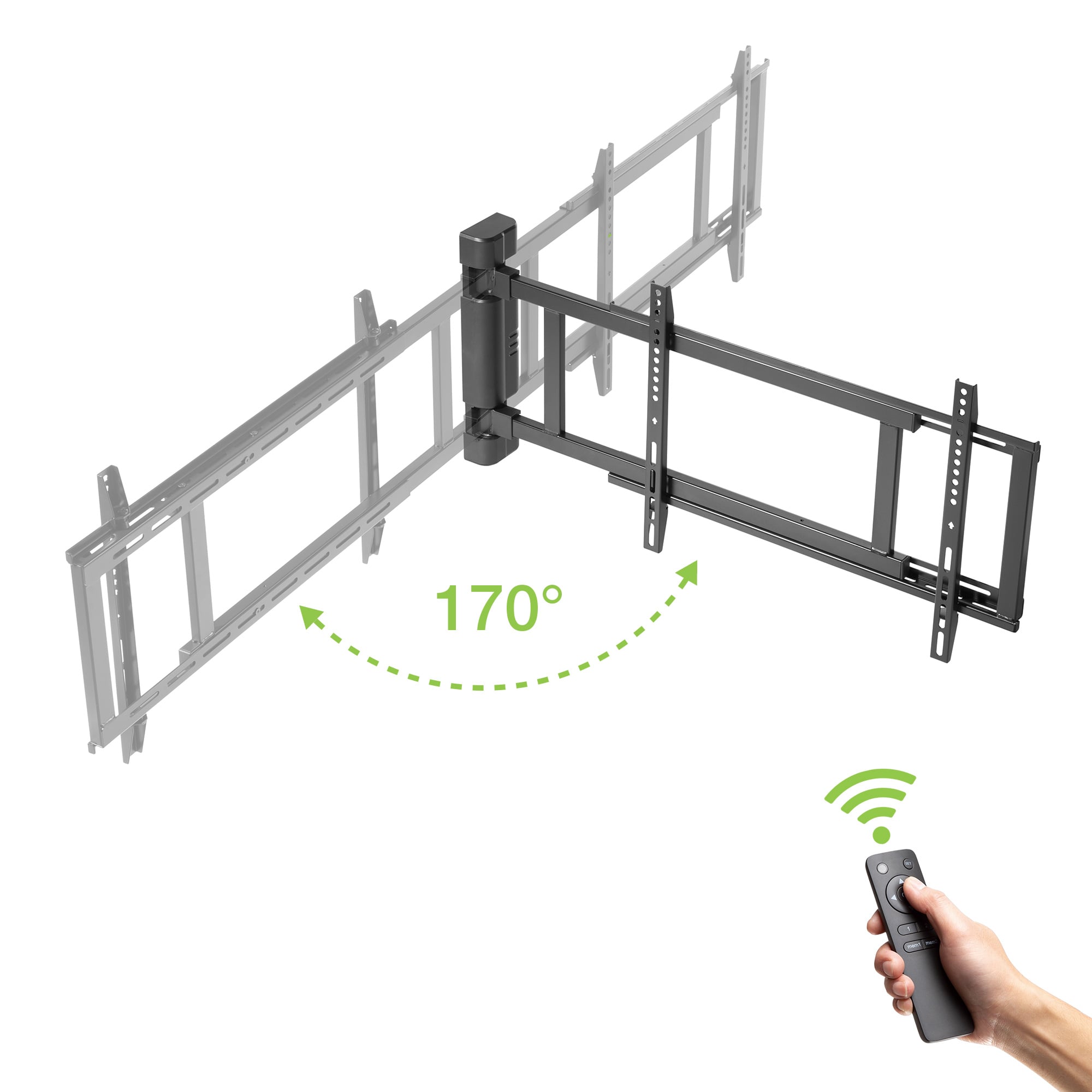 Supporto TV Basculante Motorizzato da Parete per TV da 32'' a 75'' - Techly ICA-PLB 060M