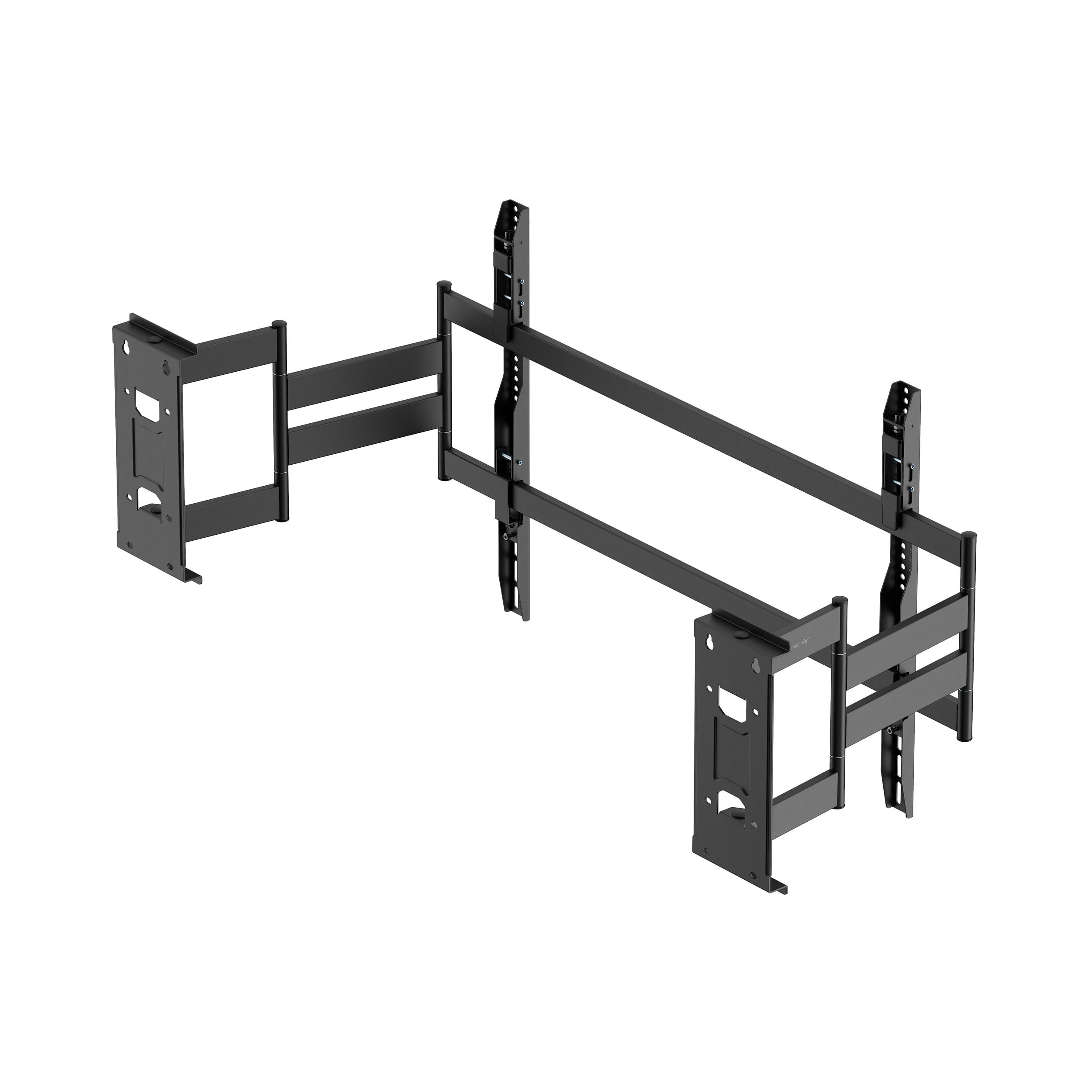 Supporto Universale a Muro con Piastra Divisa per TV LED LCD 75-120'' Full-Motion - Techly ICA-PLB 093