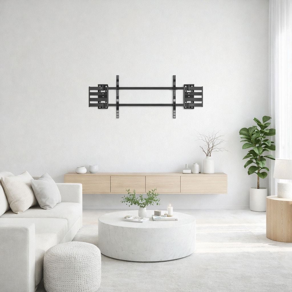 Supporto Universale a Muro con Piastra Divisa per TV LED LCD 75-120'' Full-Motion - Techly ICA-PLB 093
