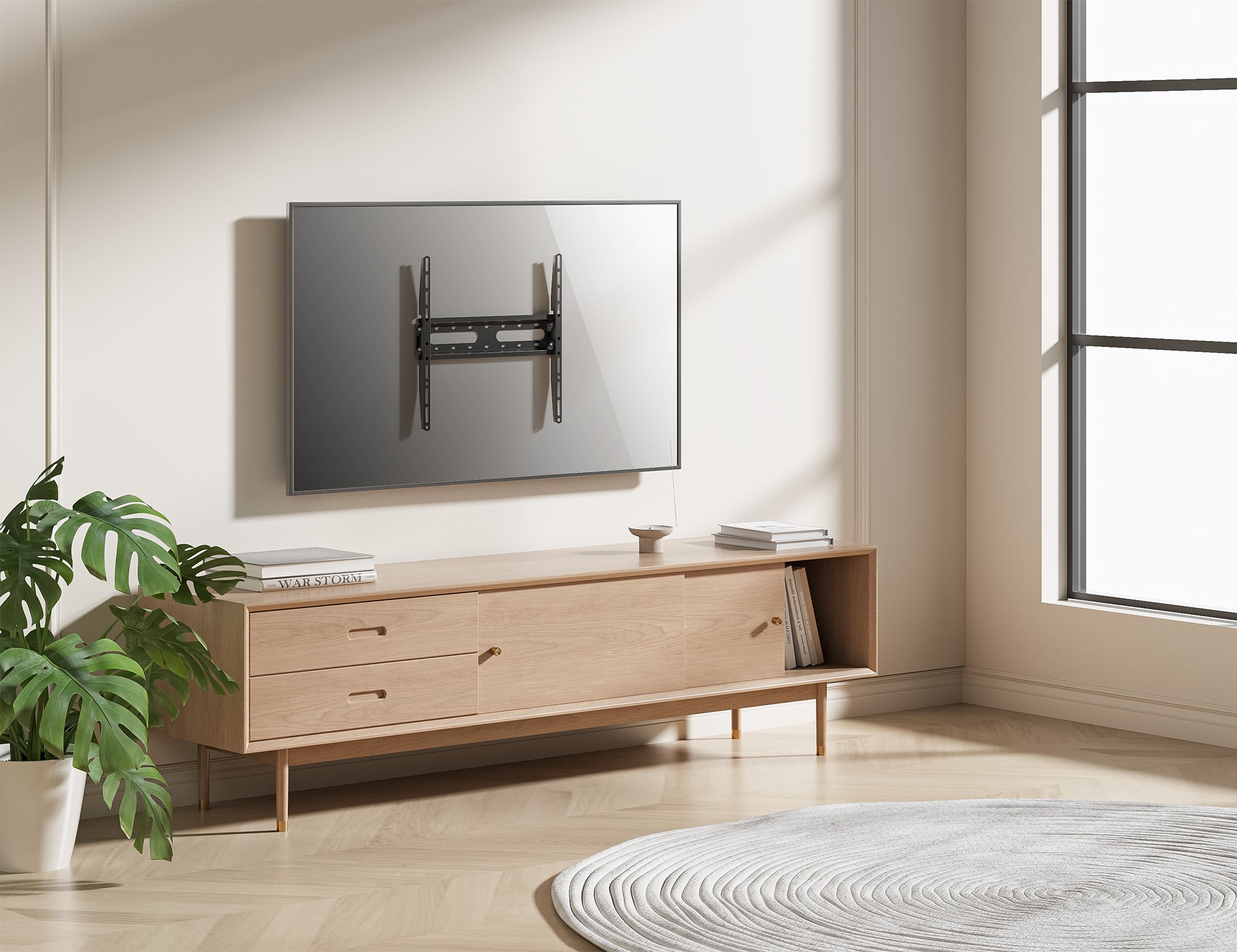 Staffa a Muro Fissa Low-Profile per TV 32-55'' - Manhattan ICA-PLB 131MMH