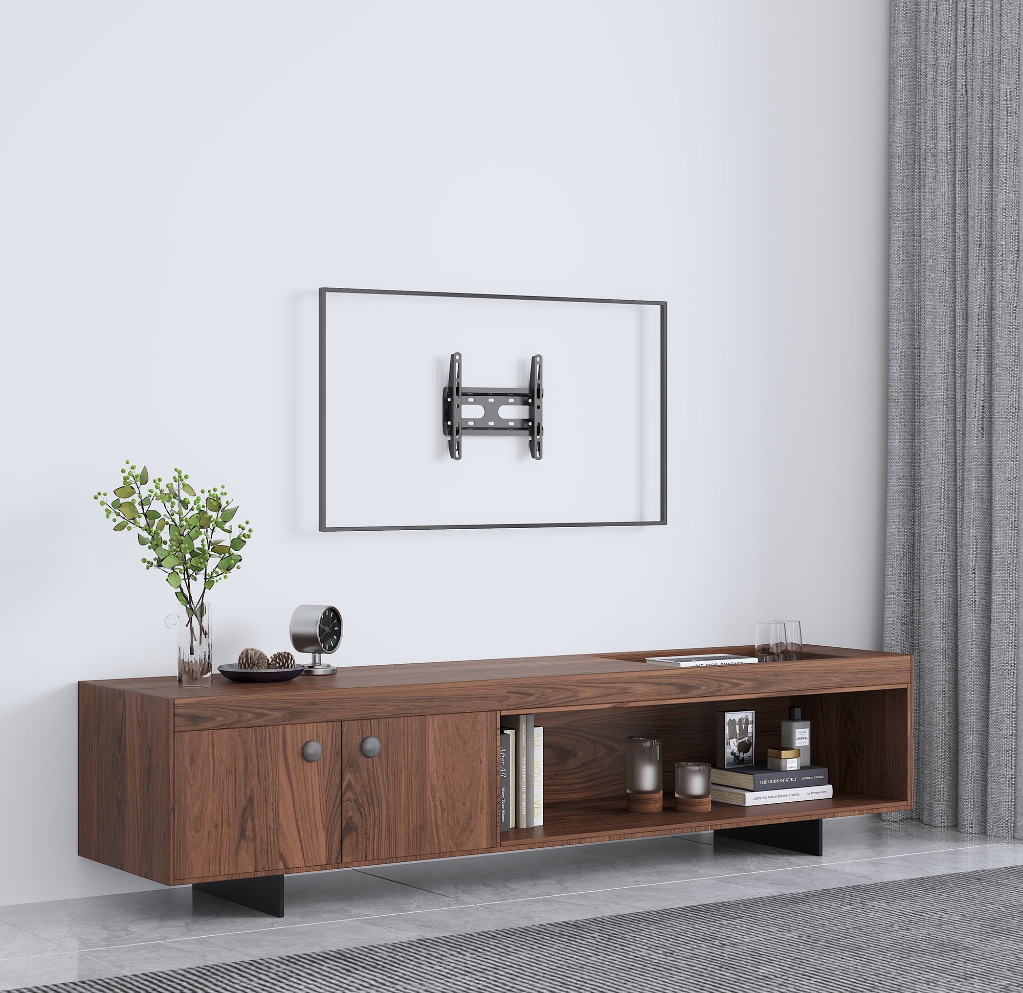 Staffa a Muro Fissa Low-Profile per TV 23-43'' - Manhattan ICA-PLB 131SMH
