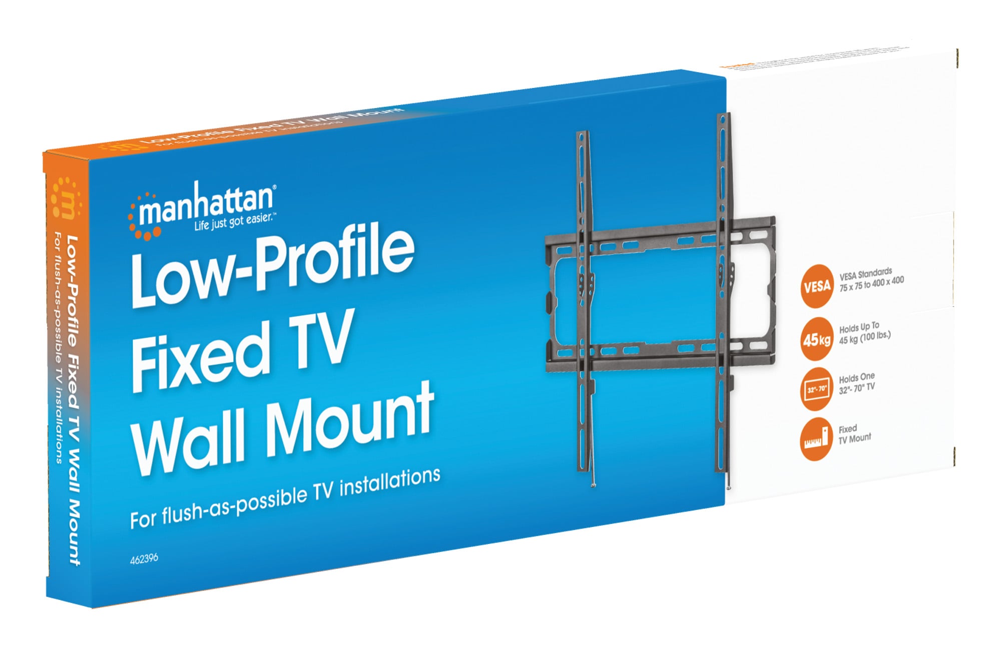 Supporto TV a Muro Fissa Ultra-Slim per TV 32-70'' - Manhattan ICA-PLB 133LM2