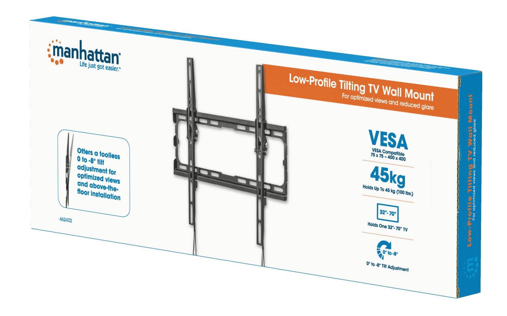 Supporto a Muro Inclinabile per TV LED 32-70'' a Basso Profilo - Manhattan ICA-PLB 134MM2