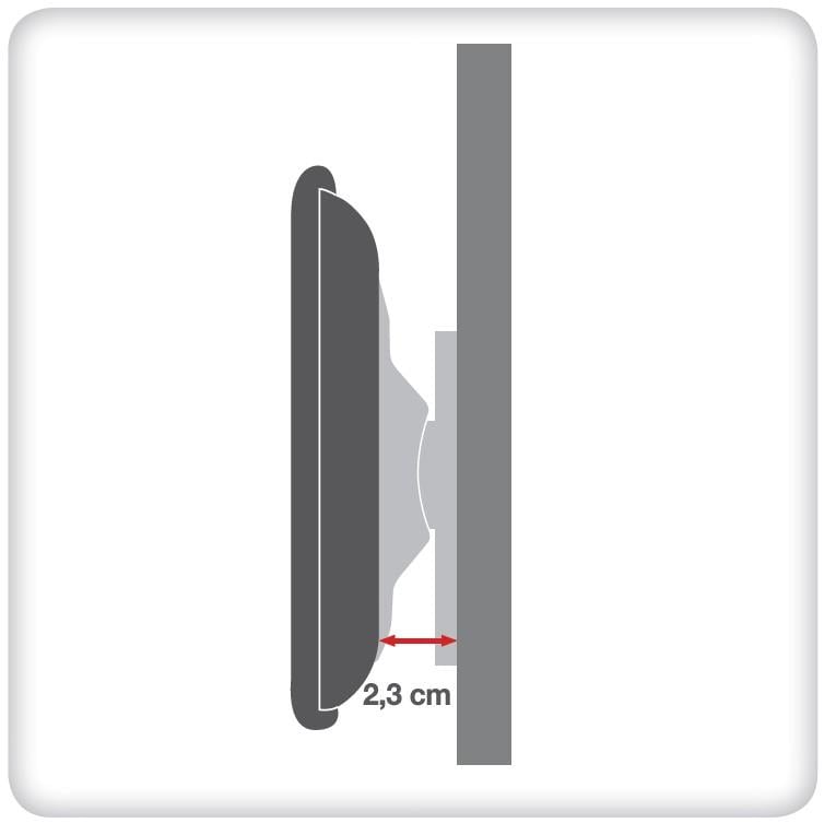 Supporto a Muro Fisso Ultra Slim per TV LED LCD 32-55'' Nero - Techly ICA-PLB 140M