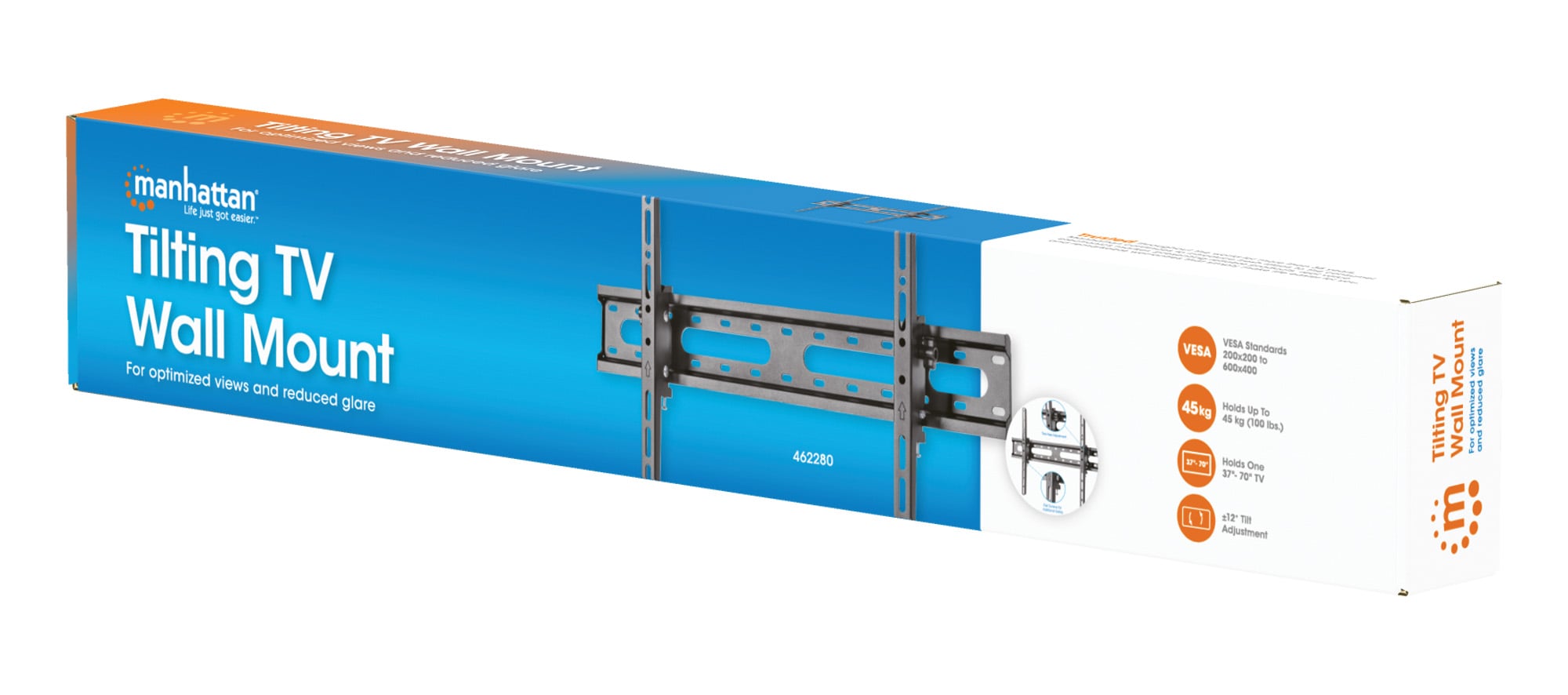 Staffa a Muro Inclinabile per TV 37-70'' - Manhattan ICA-PLB 161LMH