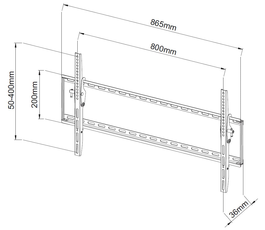 Staffa a Muro Inclinabile TV LED LCD 42-80'' - Techly ICA-PLB 161XL