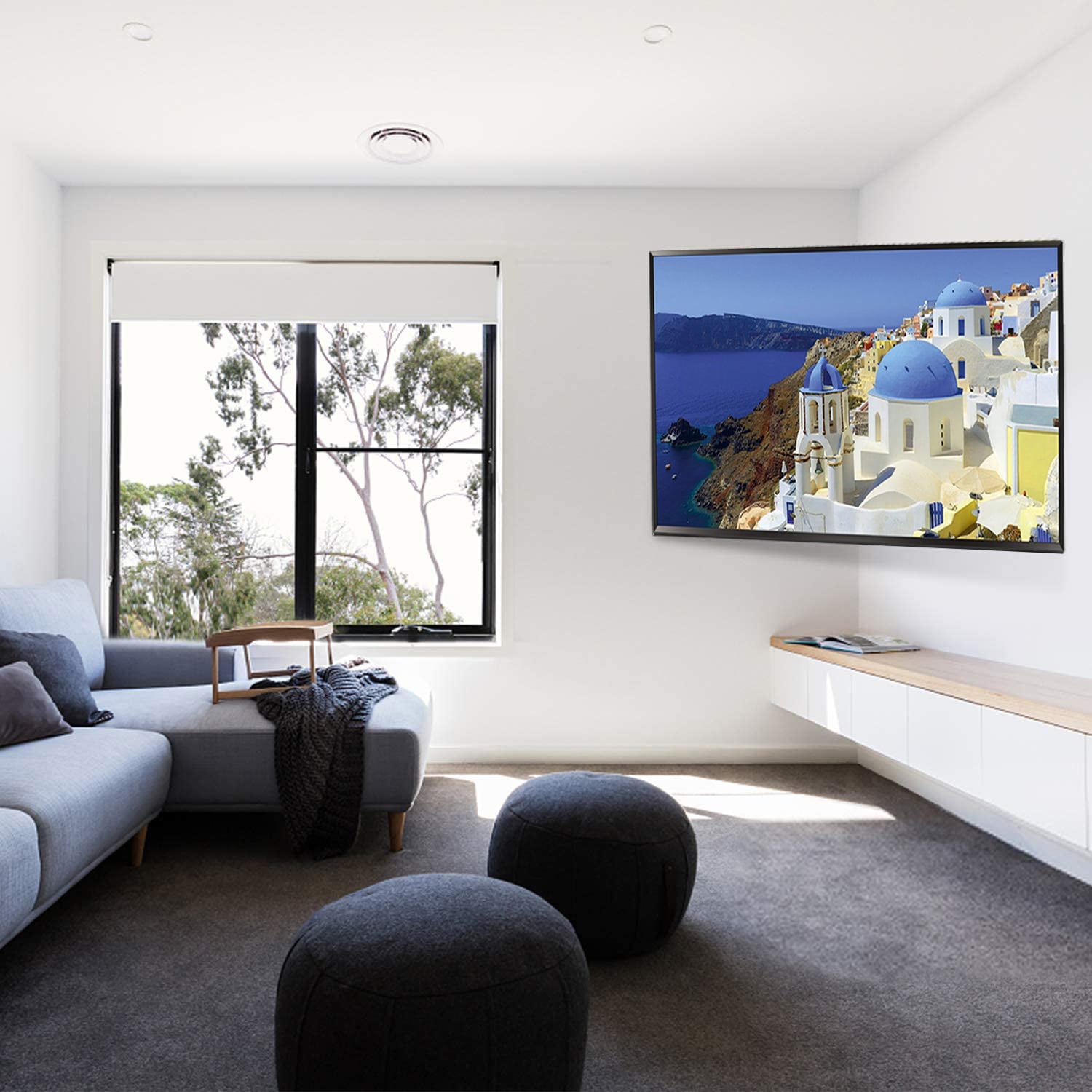 Staffa Universale Full-Motion per Fissaggio a Parete ad Angolo TV 32-70'' - Techly ICA-PLB 215BK