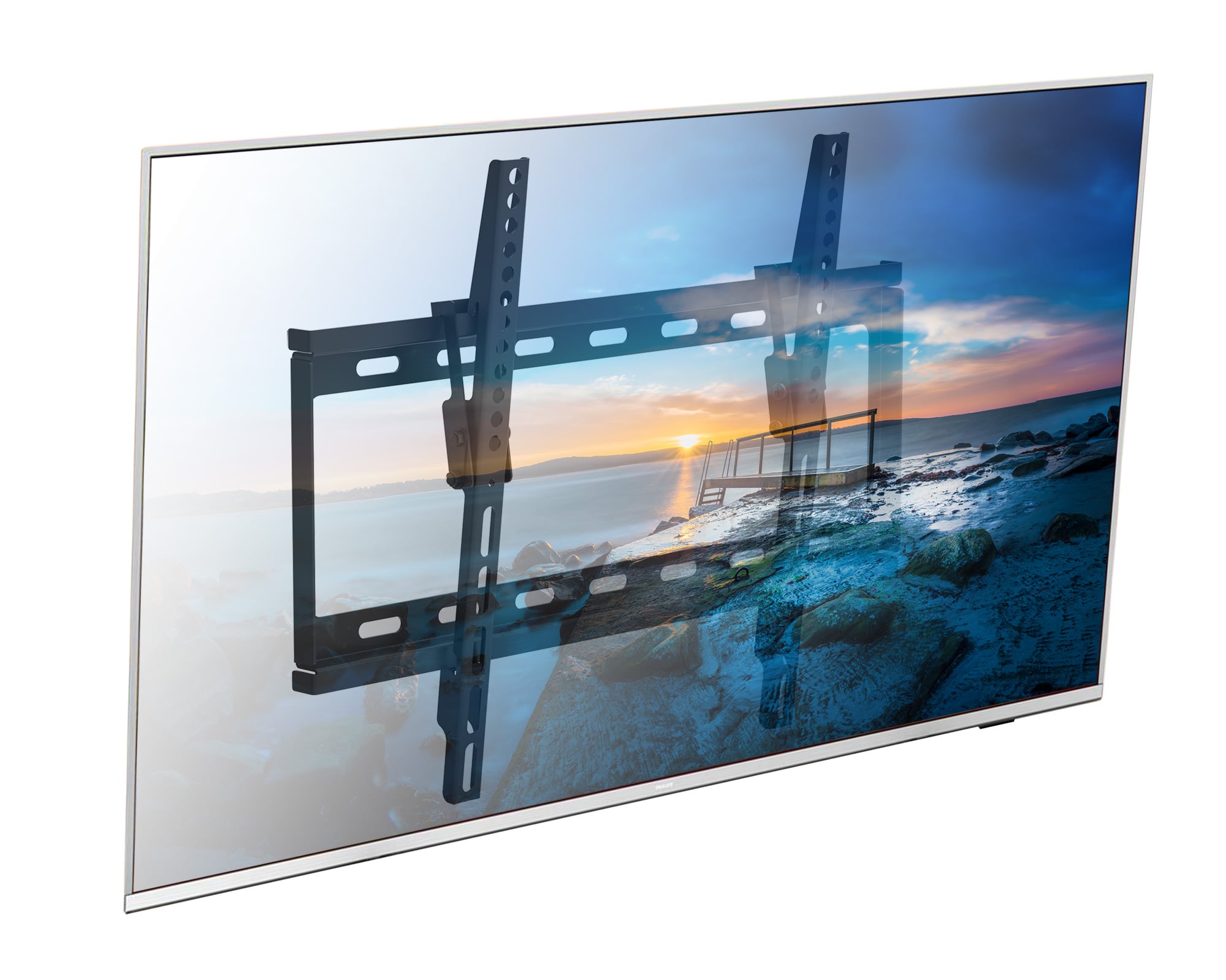Staffa a Muro Inclinabile per TV LED LCD 25-56'' Nero - Techly ICA-PLB 261M