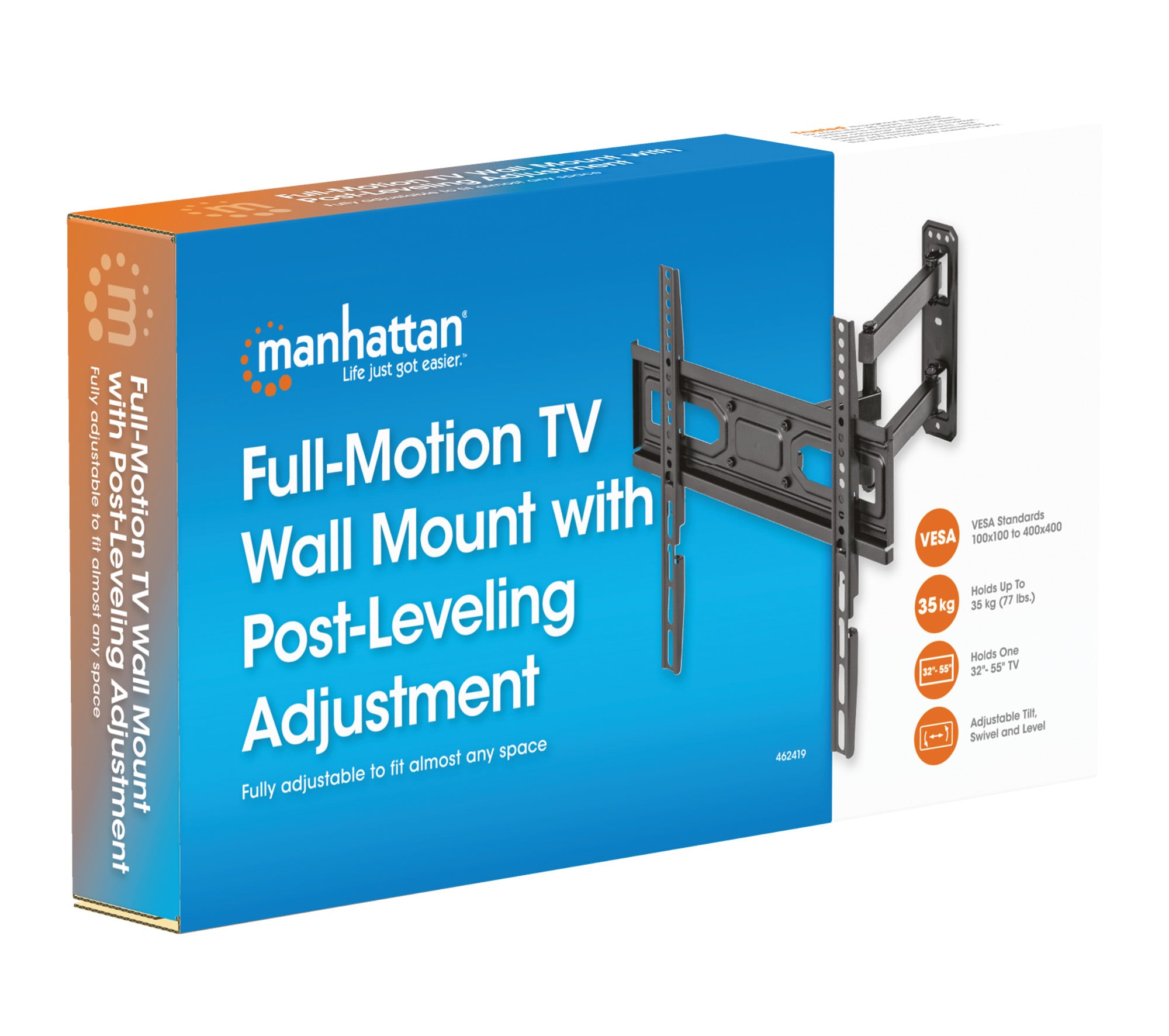 Staffa a Muro per TV LED LCD 32-55'' Full Motion - Manhattan ICA-PLB 320M2