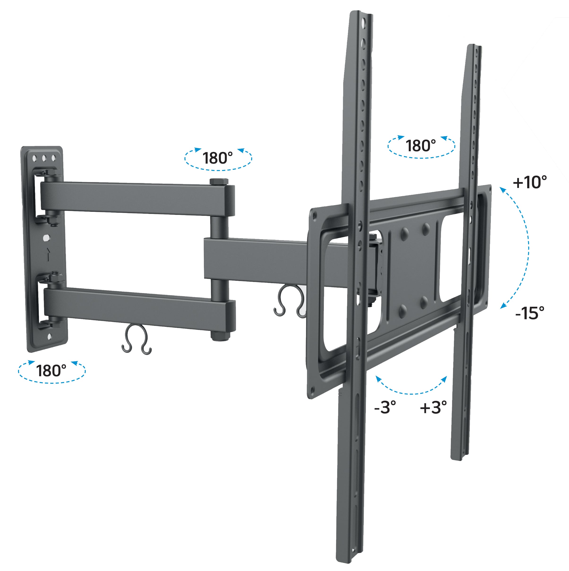 Supporto a Muro per TV LED LCD 32-55'' Full-Motion - Techly ICA-PLB 320MT
