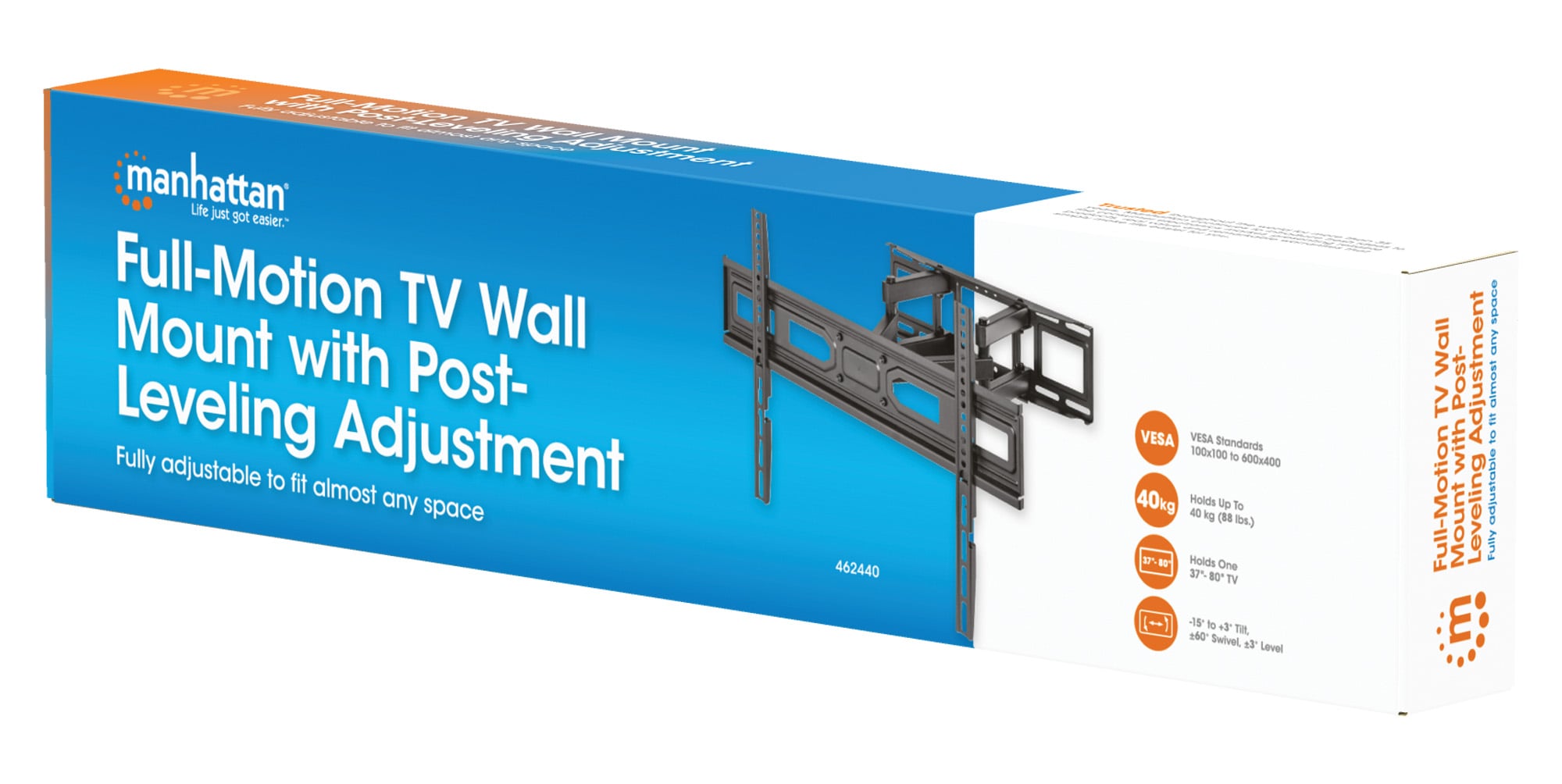 Supporto a Muro per TV LED LCD 37-80'' Full-Motion - Manhattan ICA-PLB 344LM2