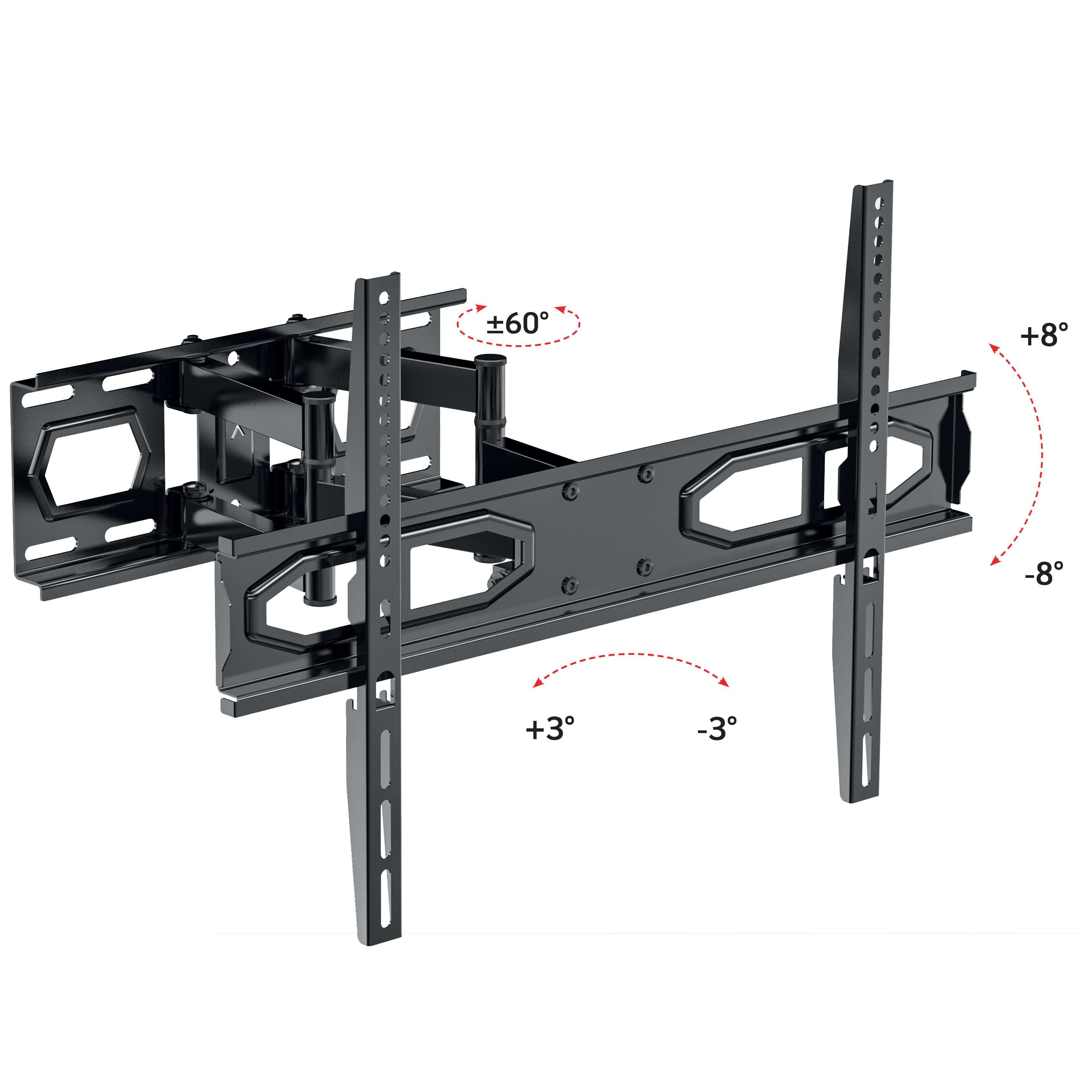 Supporto a Muro per TV LED LCD 32-70'' Full-Motion - Techly ICA-PLB 345STY