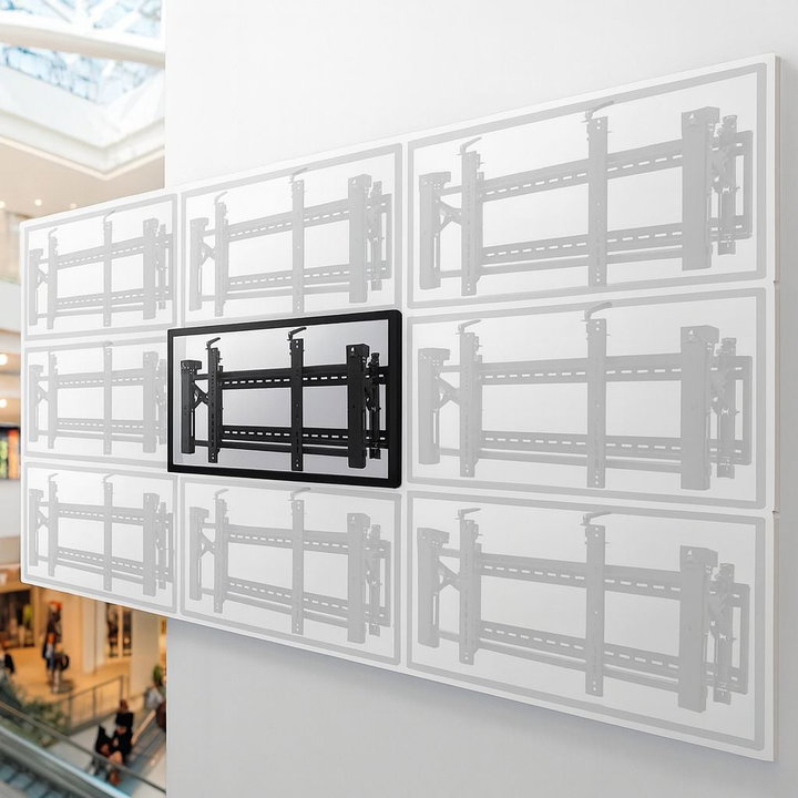 Supporto a Muro Video Wall Pop-Out Antifurto per TV 45-70" - Techly ICA-PLB 346VWT