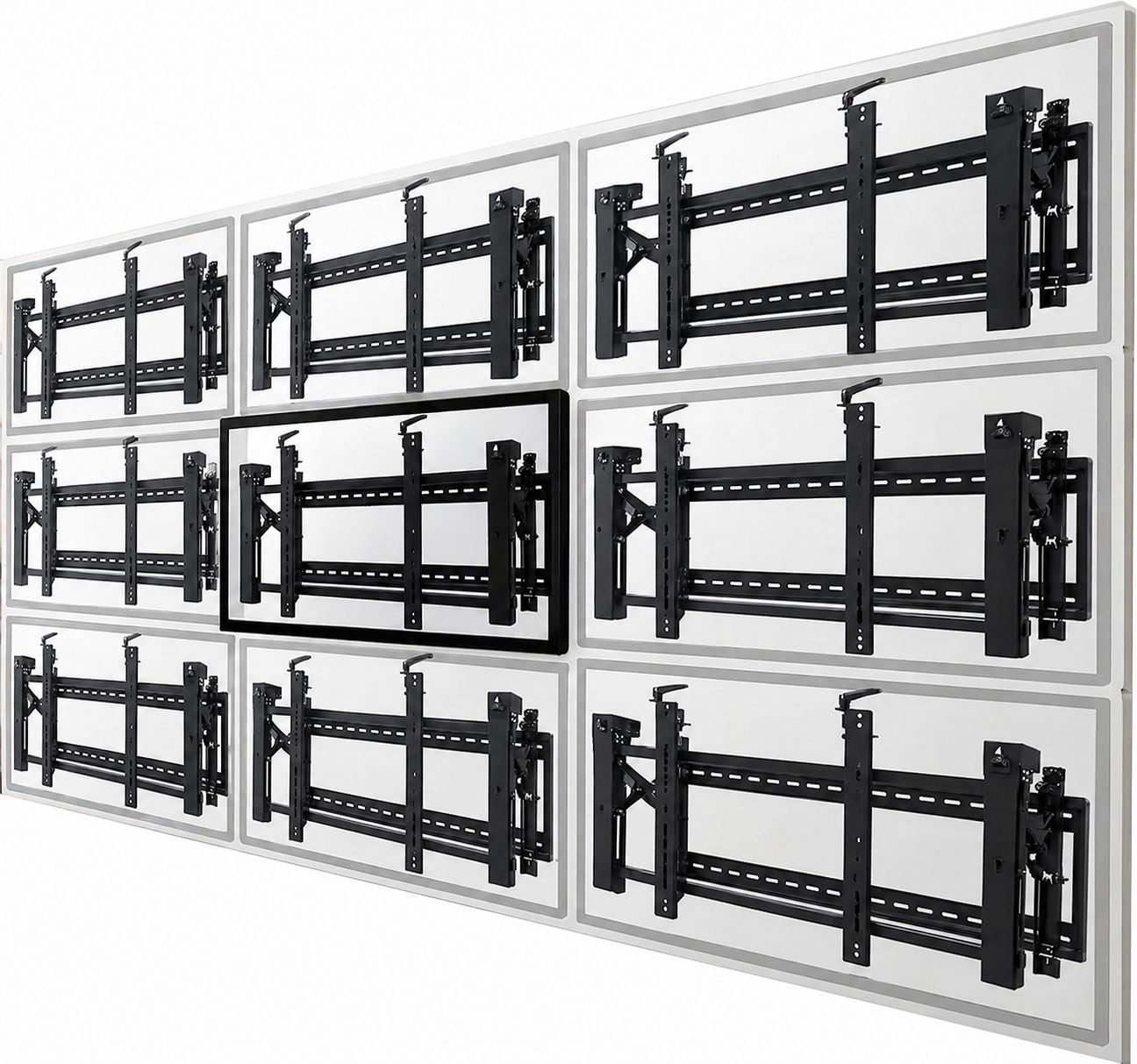 Wall Mount Video Wall Pop-Out LCD TV 45 - 70 " - Techly ICA-PLB 346 VWT
