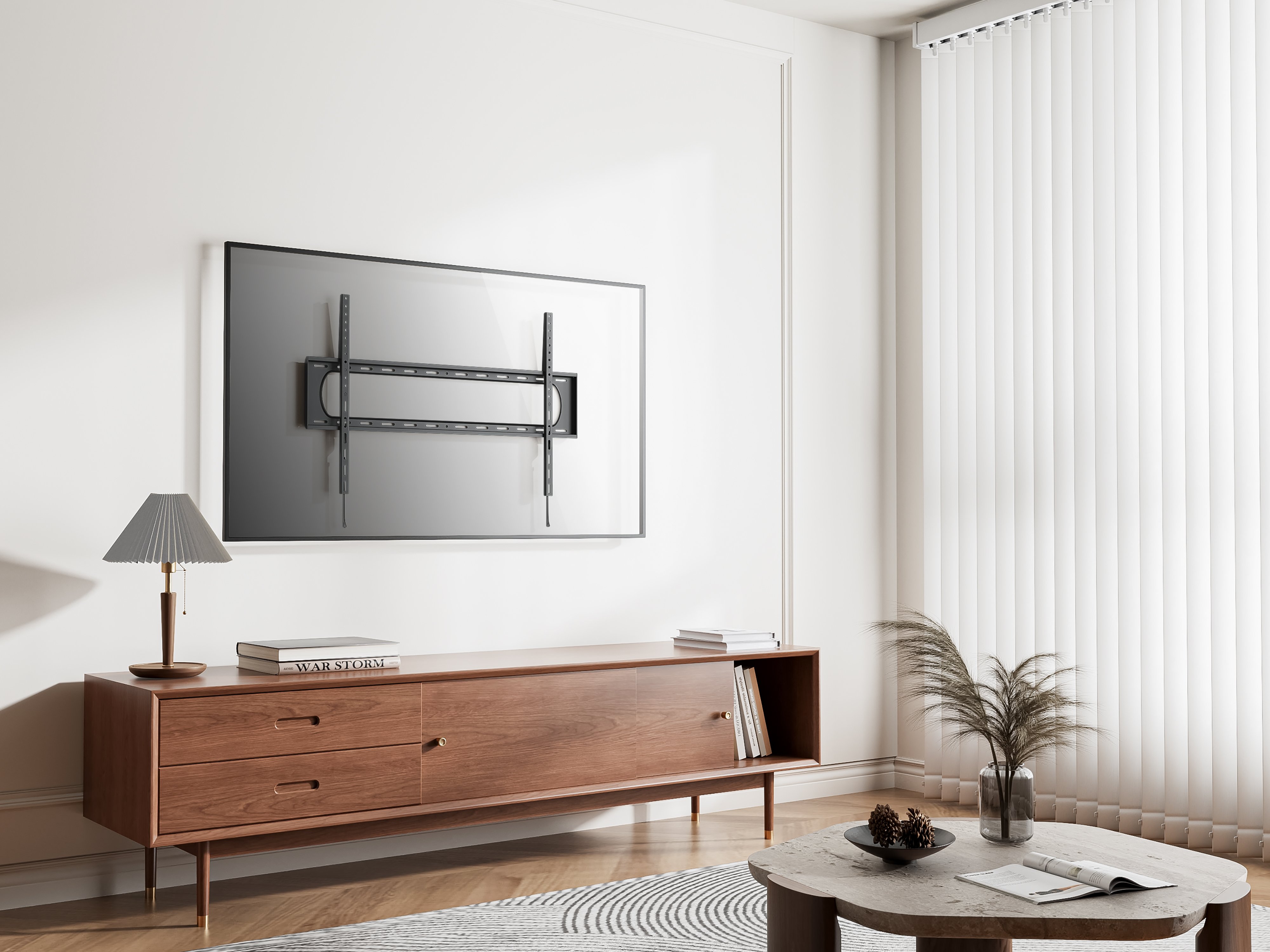 Staffa a Muro Inclinabile Slim TV LED LCD 60-120'' - Techly ICA-PLB 369T